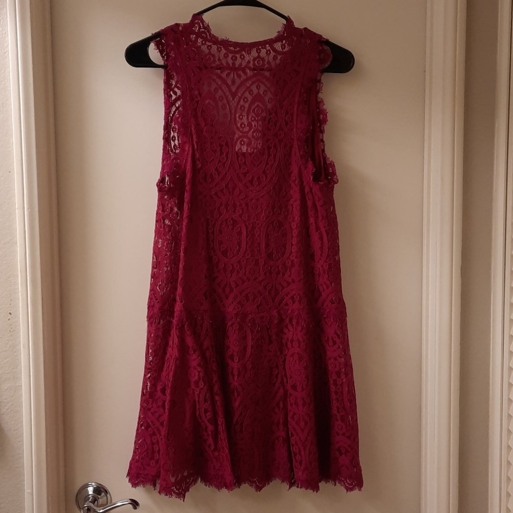 NWT, Free People Heart in Two Lace Mini Dress - Picture 8 of 15